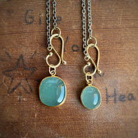 Cushion Green Beryl Pendant
